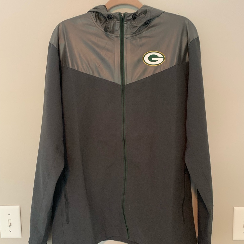 Men's Green Bay Packers Nike Dark Gray Full-Zip with Hood Jacket